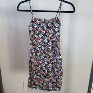 Zara Multicolor Floral Midi Dress